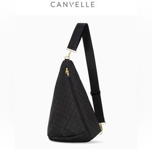 BRAND NEW!!! Canvelle Quilted Original Black Sling Bag